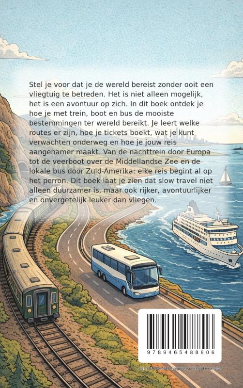 Achterkant van Rondreizen Zonder Vliegtuig