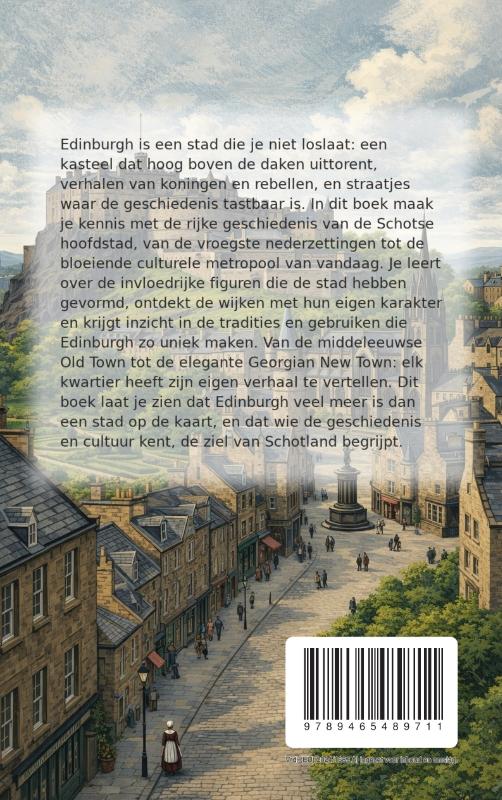 Achterkant van Alles over Edinburgh