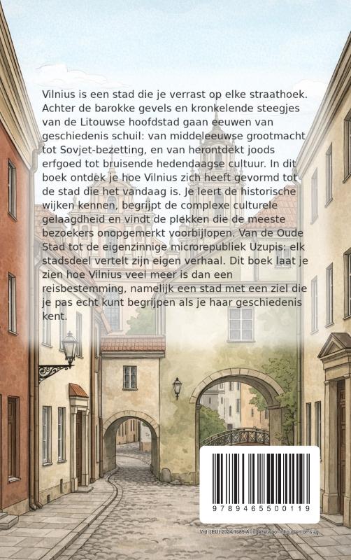 Achterkant van Alles over Vilnius
