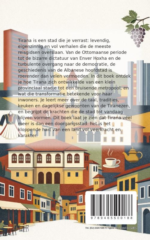 Achterkant van Alles over Tirana