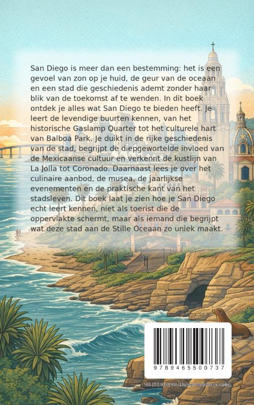 Achterkant van Alles over San Diego