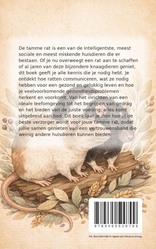 Achterkant van Alles over de Tamme Rat