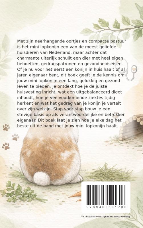 Achterkant van Alles over het Mini Lopkonijn