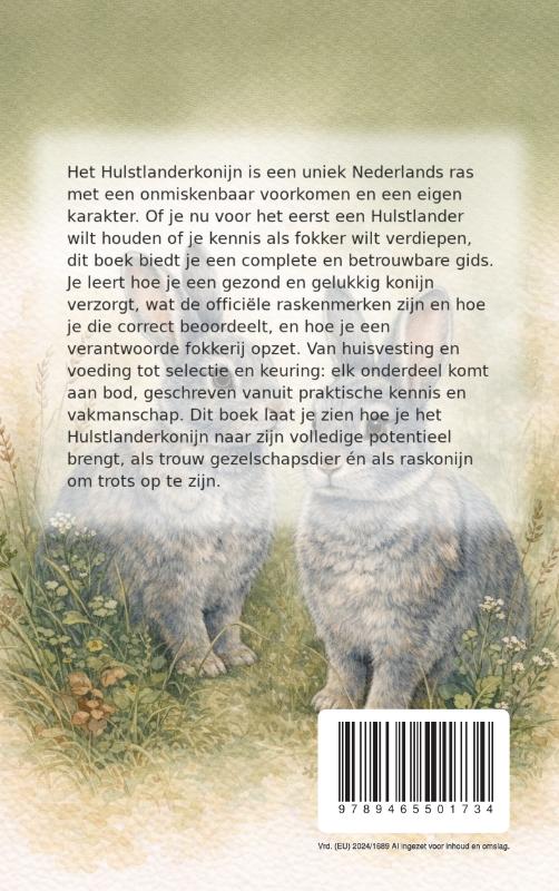 Achterkant van Alles over het Hulstlanderkonijn