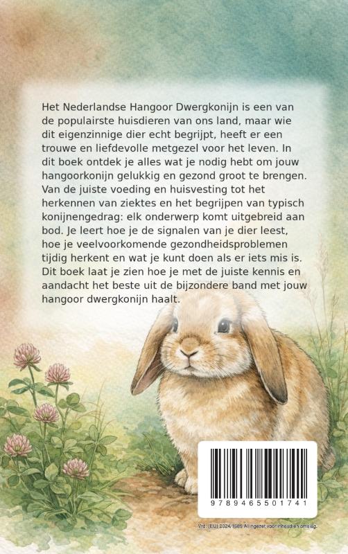 Achterkant van Alles over het Nederlandse Hangoor Dwergkonijn
