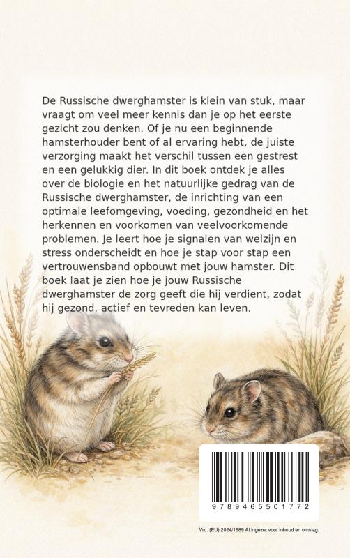 Achterkant van Alles over de Russische Dwerghamster