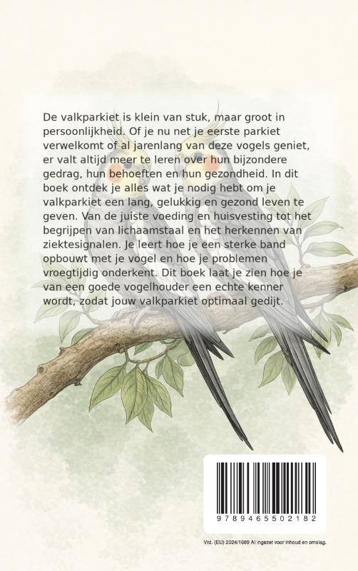 Achterkant van Alles over de Valkparkiet