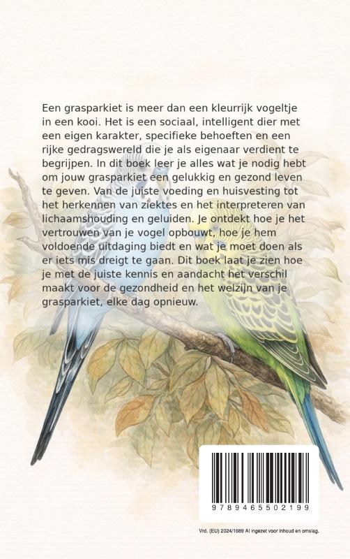 Achterkant van Alles over de Grasparkiet