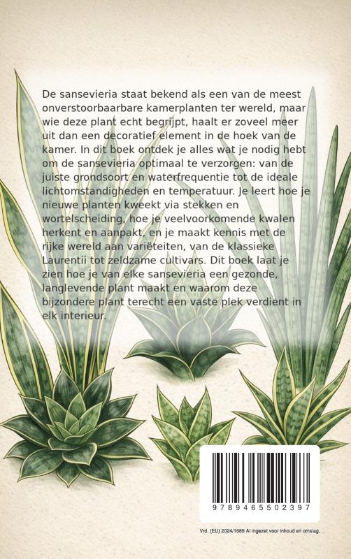 Achterkant van Alles over de Sansevieria