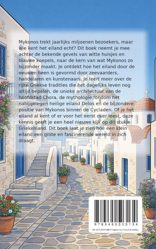 Achterkant van Alles over Mykonos