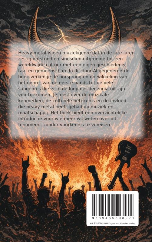 Achterkant van De wereld van Heavy Metal