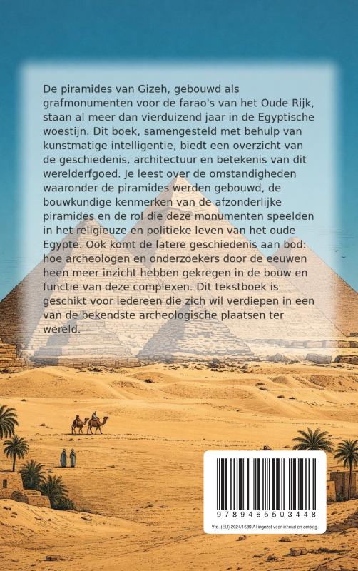 Achterkant van Werelderfgoed: Pyramides van Gizeh