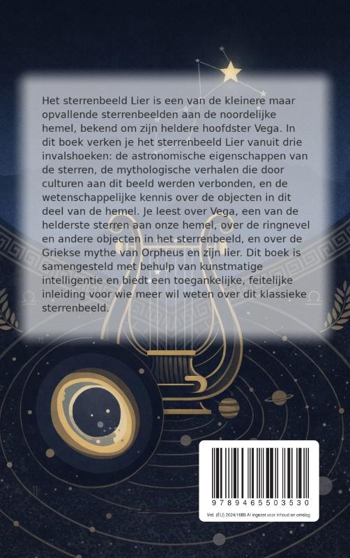 Achterkant van Het sterrenbeeld Lier