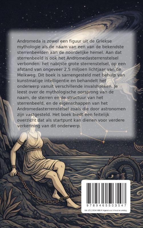 Achterkant van Het sterrenbeeld Andromeda