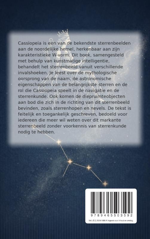 Achterkant van Het sterrenbeeld Cassiopeia