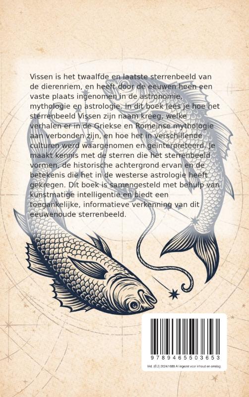 Achterkant van Het sterrenbeeld Vissen
