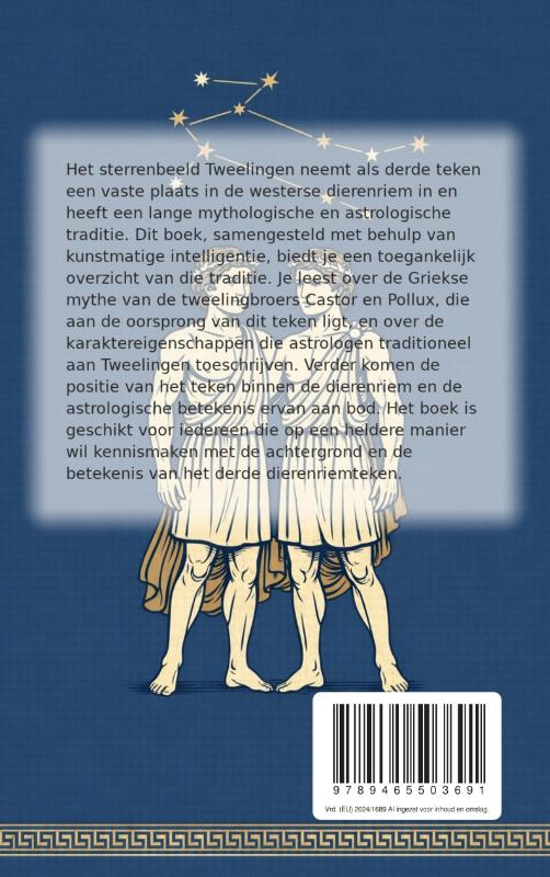 Achterkant van Het sterrenbeeld Tweelingen