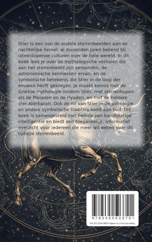 Achterkant van Het sterrenbeeld Stier