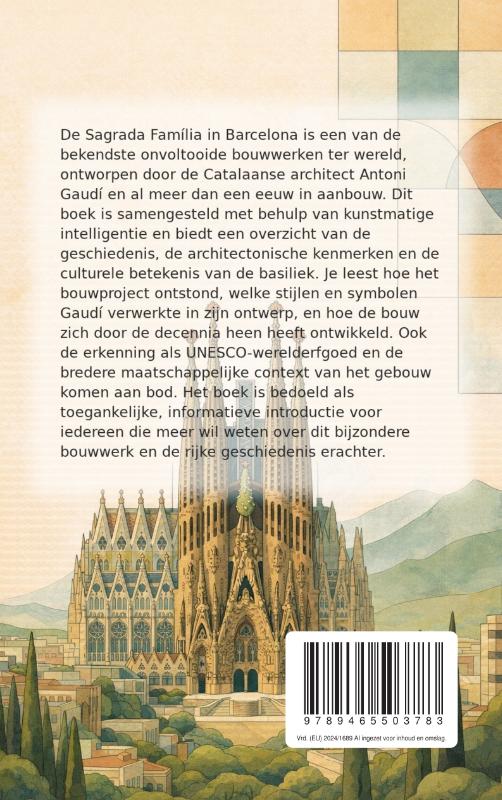 Achterkant van Werelderfgoed: Sagrada Familia
