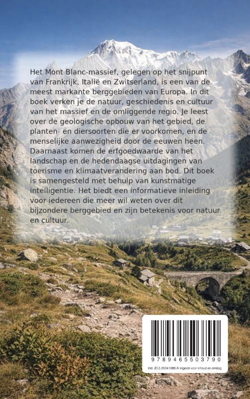 Achterkant van Werelderfgoed: Mont Blanc-massief