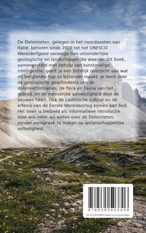Achterkant van Werelderfgoed: Dolomieten