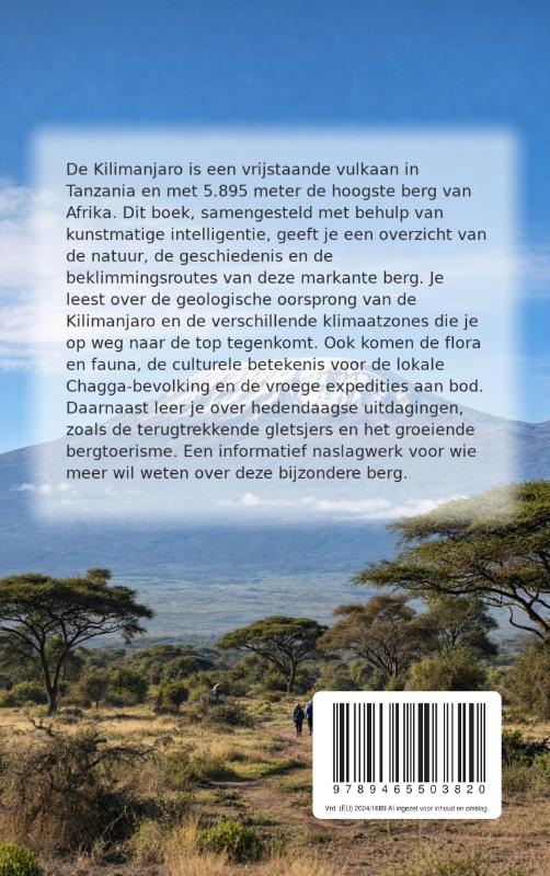 Achterkant van Alles over de Kilimanjaro