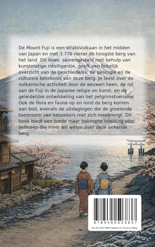 Achterkant van Alles over de Mount Fuji