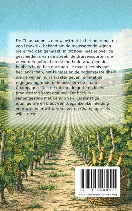 Achterkant van Wijnstreek Champagne