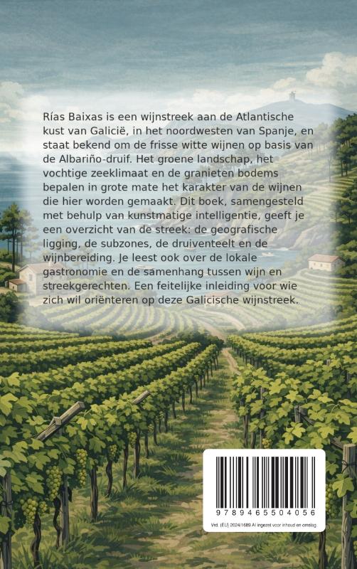Achterkant van Wijnstreek Rías Baixas