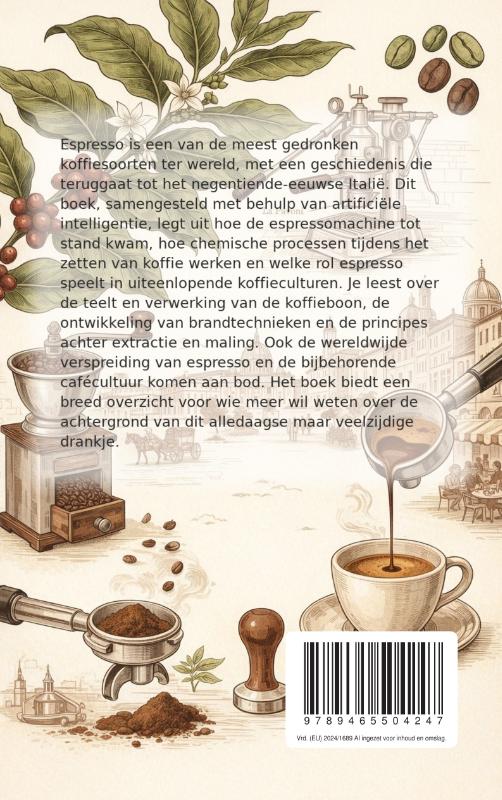 Achterkant van De wereld van Espresso