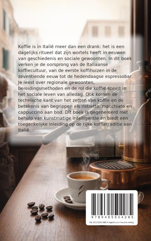 Achterkant van De wereld van Italiaanse Koffiecultuur