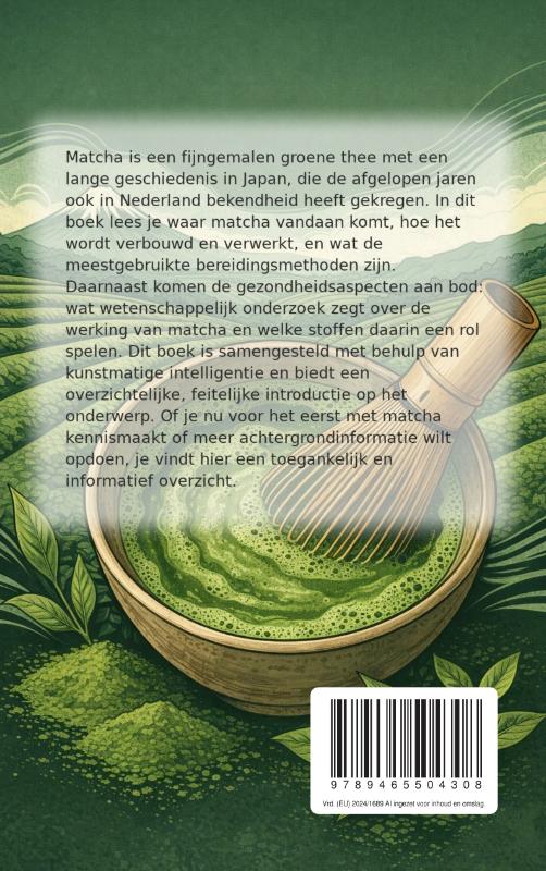 Achterkant van Alles over Matcha