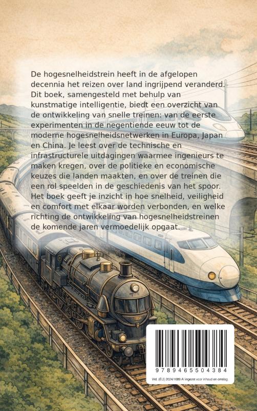 Achterkant van De geschiedenis van de hogesnelheidstrein
