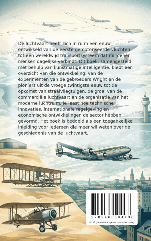 Achterkant van De geschiedenis van de luchtvaart