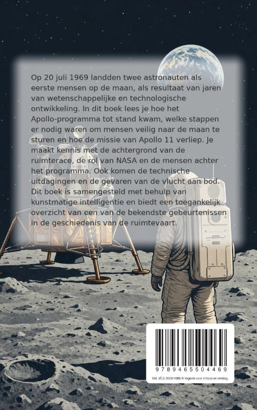 Achterkant van De maanlanding