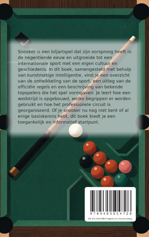 Achterkant van Alles over Snooker