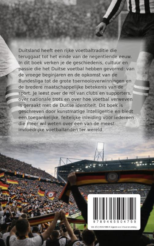 Achterkant van Het Duitse voetbal