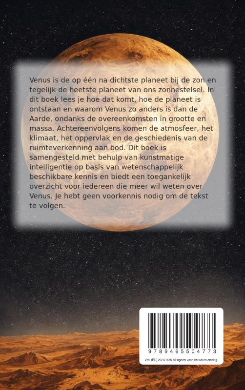 Achterkant van Alles over Venus
