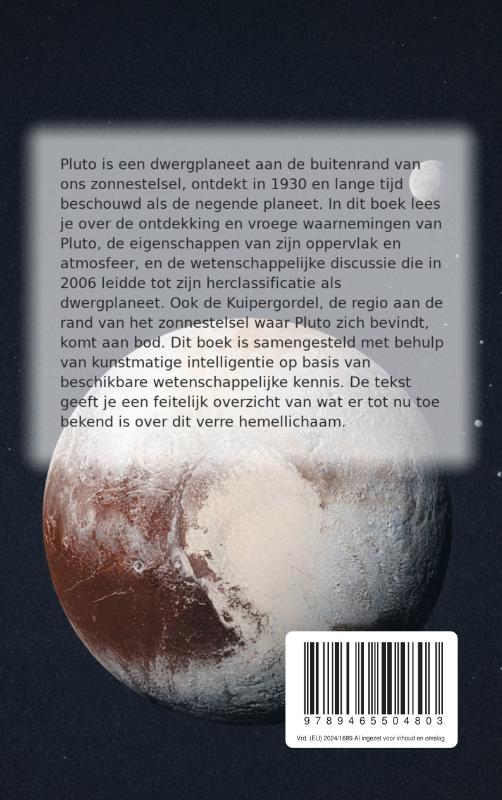 Achterkant van Alles over Pluto