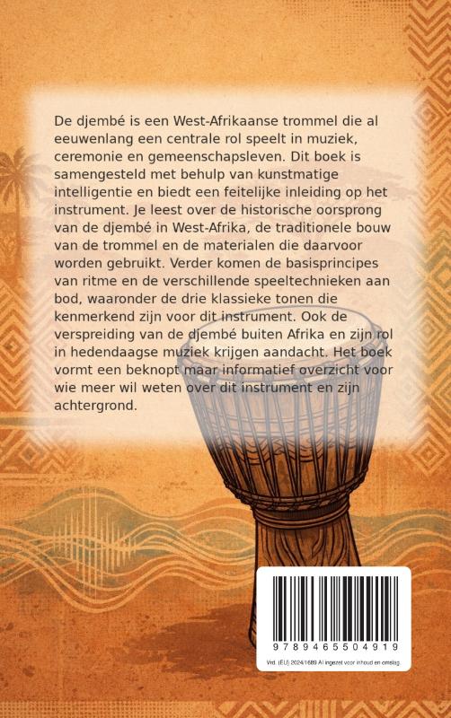 Achterkant van Alles over de Djembé