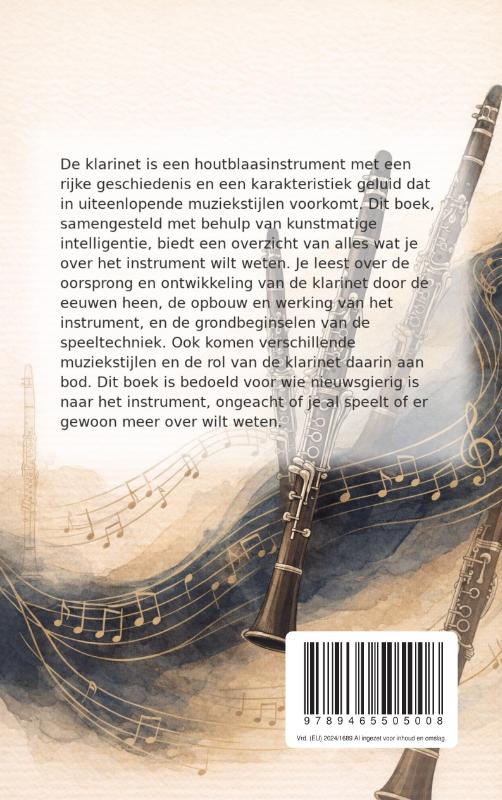 Achterkant van Alles over de Klarinet