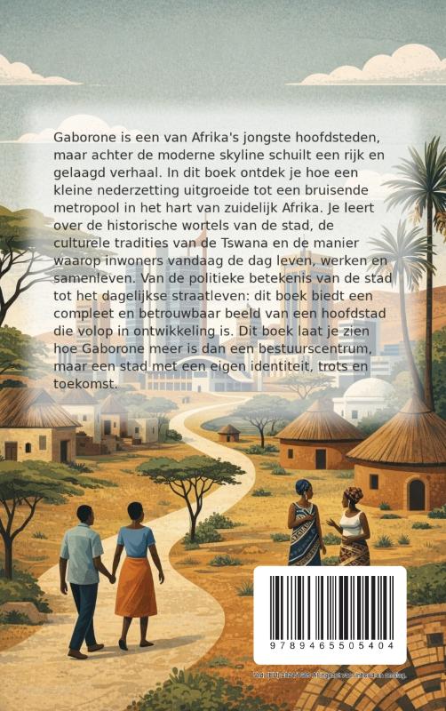 Achterkant van Alles over Gaborone