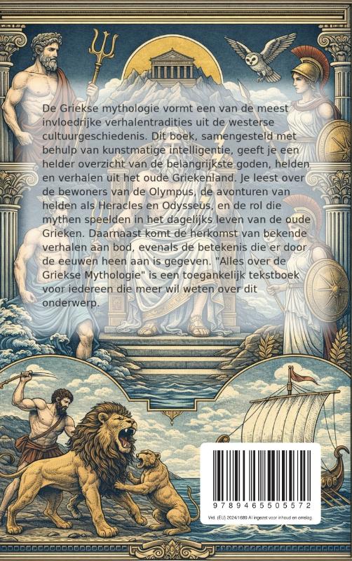 Achterkant van Alles over de Griekse Mythologie