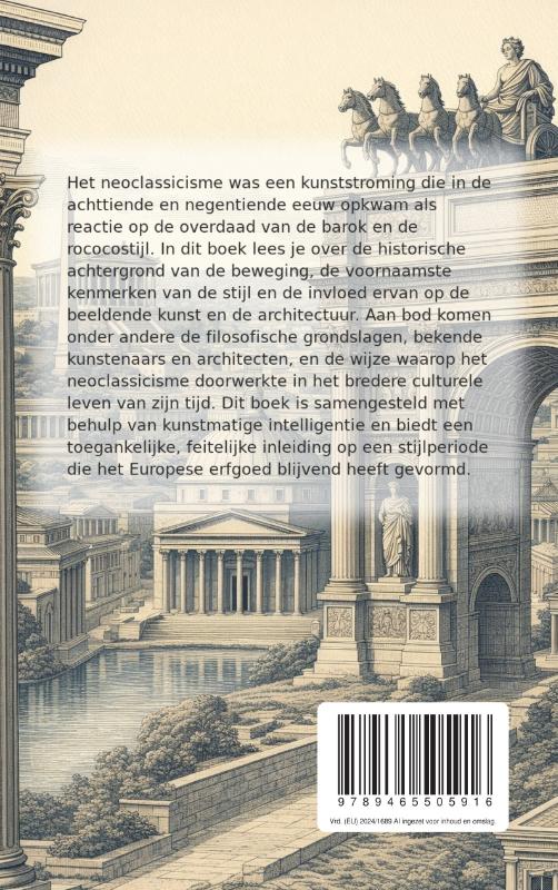 Achterkant van Alles over Neoclassicisme
