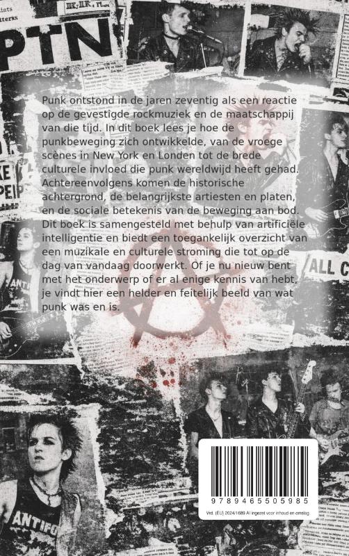 Achterkant van De wereld van Punk