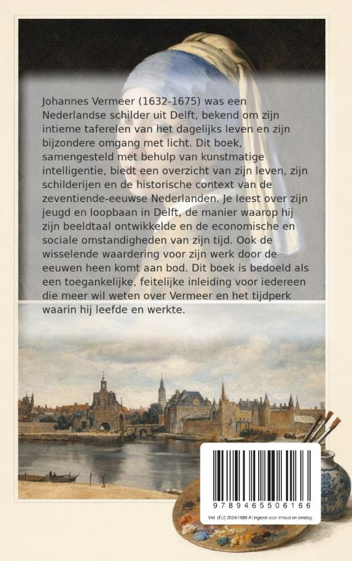 Achterkant van Alles over Johannes Vermeer