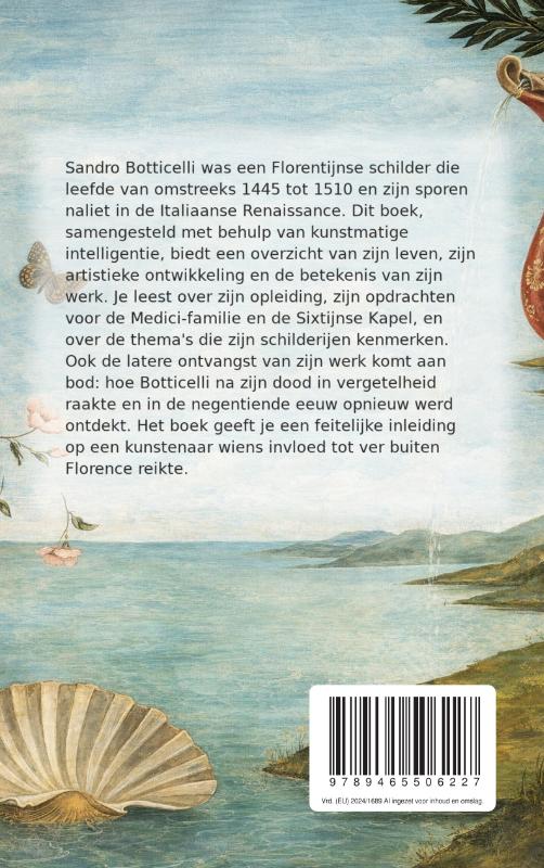 Achterkant van Alles over Sandro Botticelli