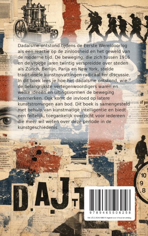 Achterkant van Alles over Dadaïsme