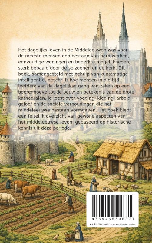 Achterkant van Het dagelijks leven in de Middeleeuwen