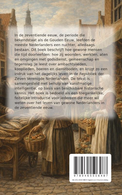 Achterkant van Een dag in de Gouden Eeuw
